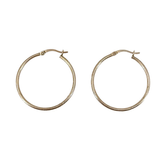 14k rose Gold Vermeil Sterling silver hoop earrings GM671