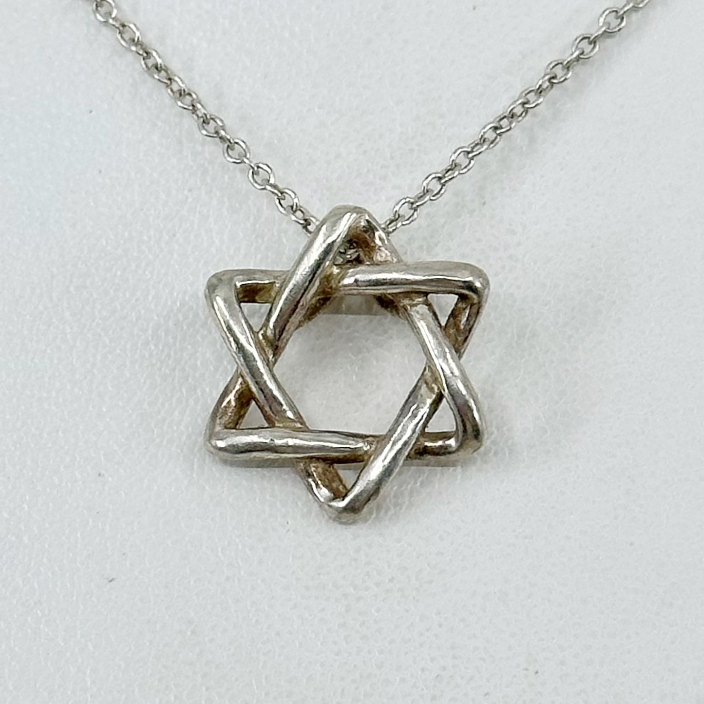 Sterling silver Star of David pendant necklace