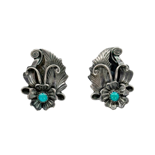 Navajo Sterling silver turquoise earrings