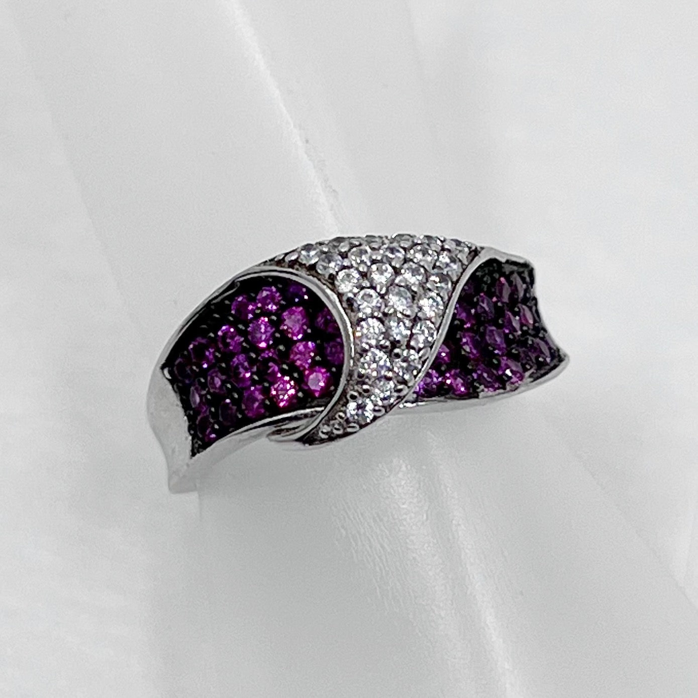 sterling silver cubic zirconia ring