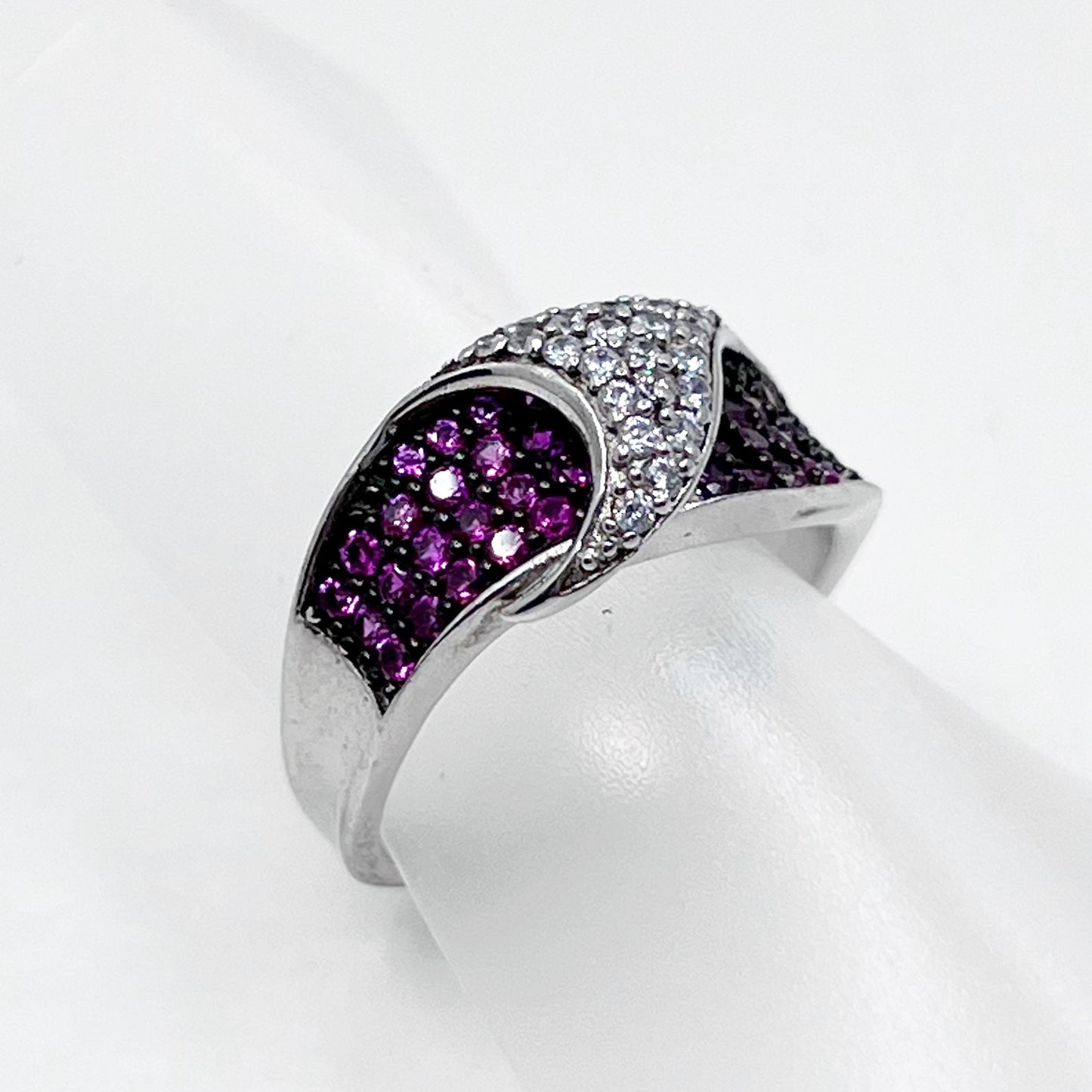 sterling silver cubic zirconia ring