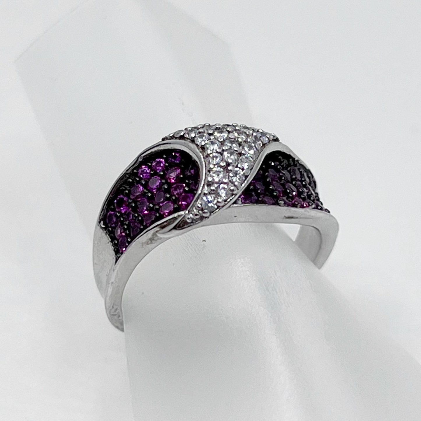 sterling silver cubic zirconia ring