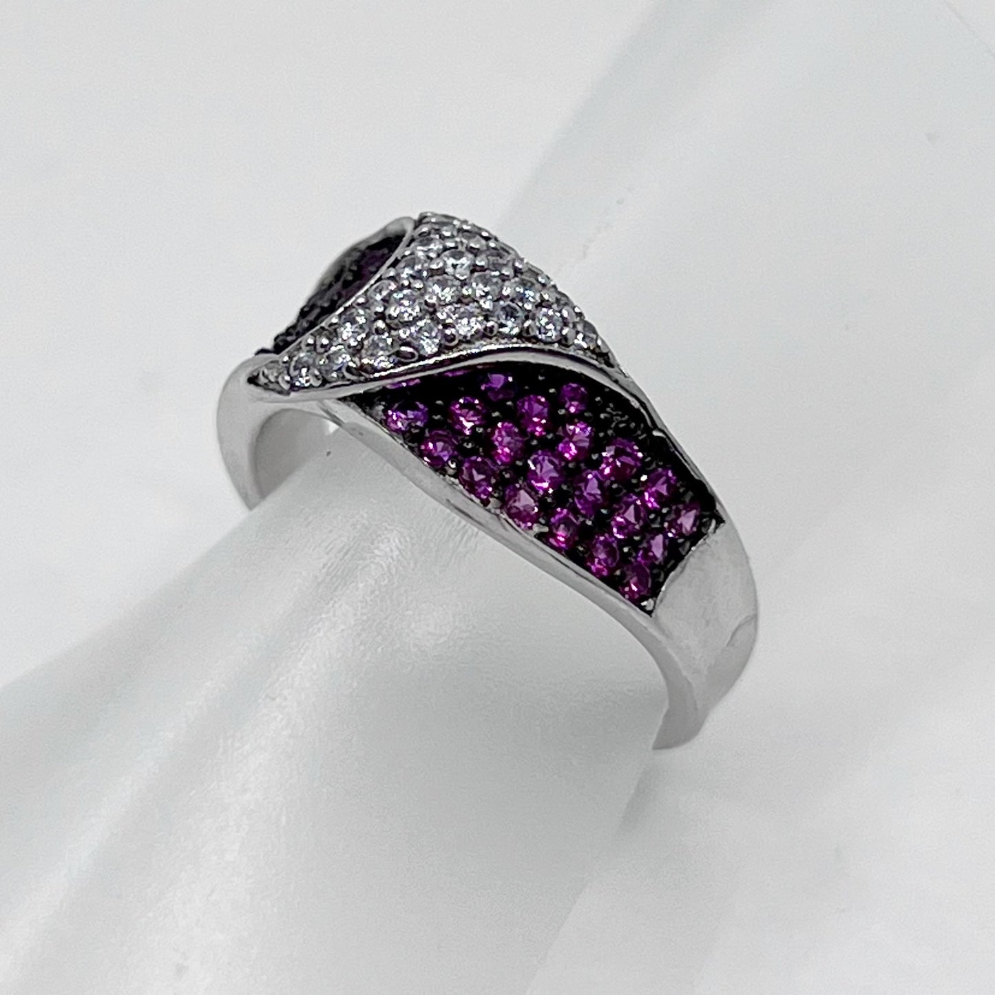 sterling silver cubic zirconia ring