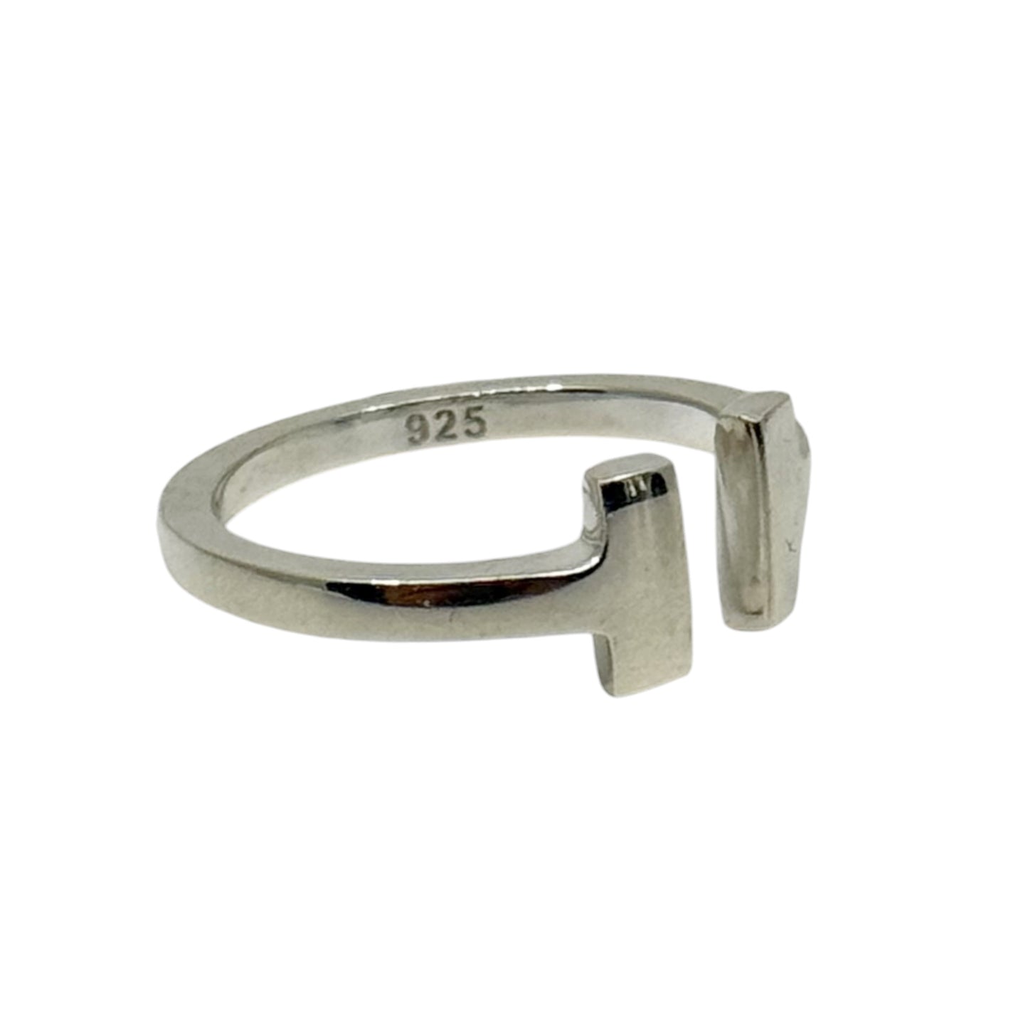 Sterling silver T wire ring - GM721