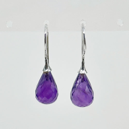 Sterling silver amethyst earrings