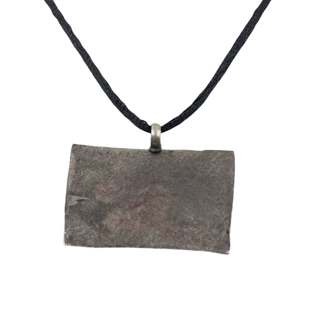 Vintage Indian sterling silver amulet pendant - GM734