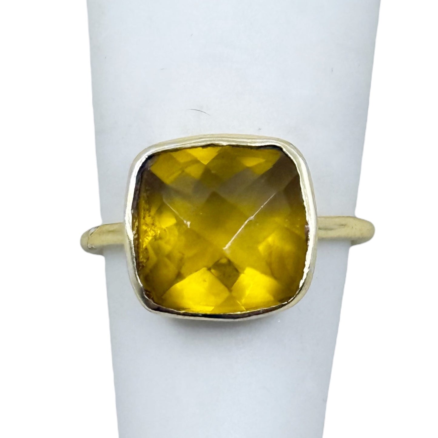 Gold Vermeil sterling silver Citrine ring - GM76