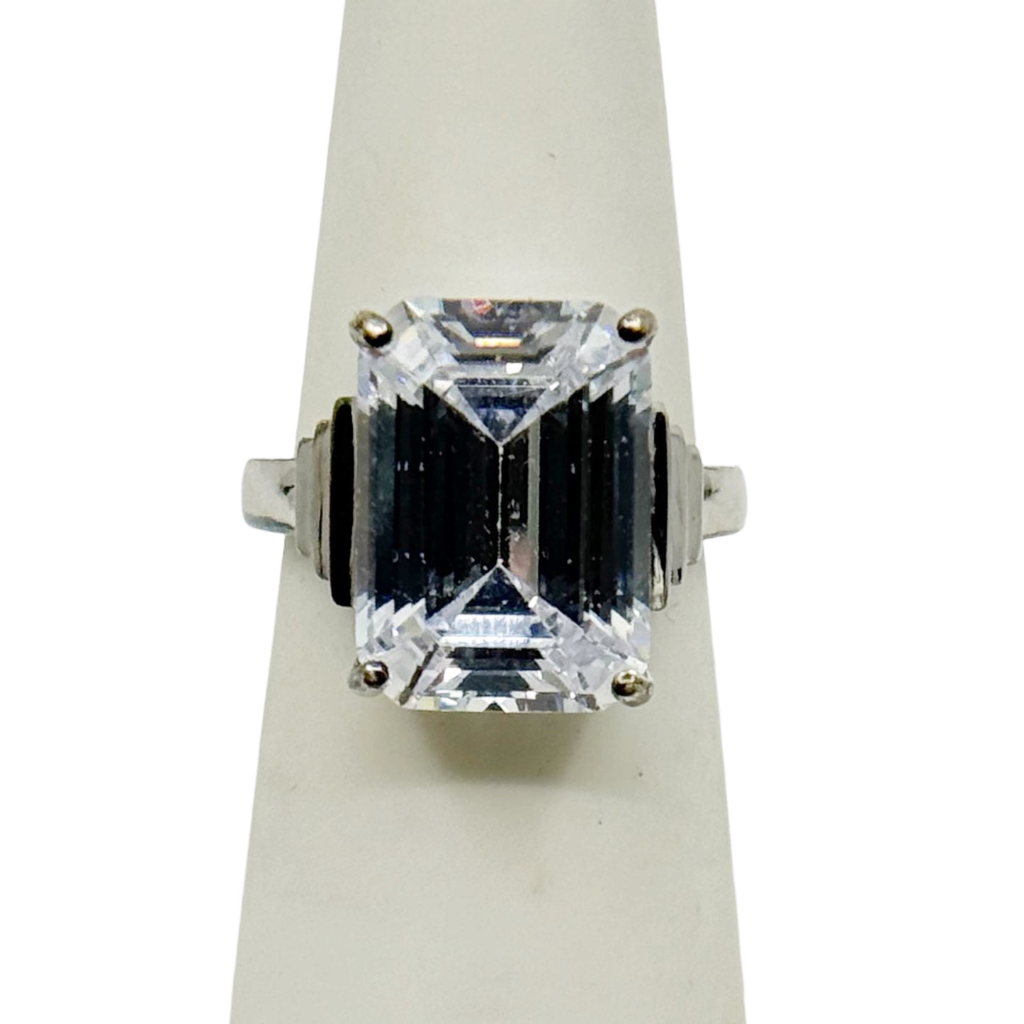 GSK Sterling silver cubic zirconia cocktail ring - GM765