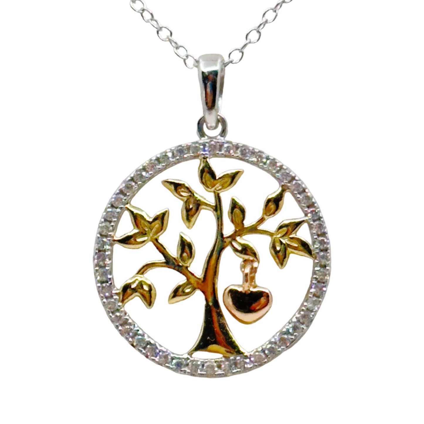 Hallmark sterling silver tree pendant necklace