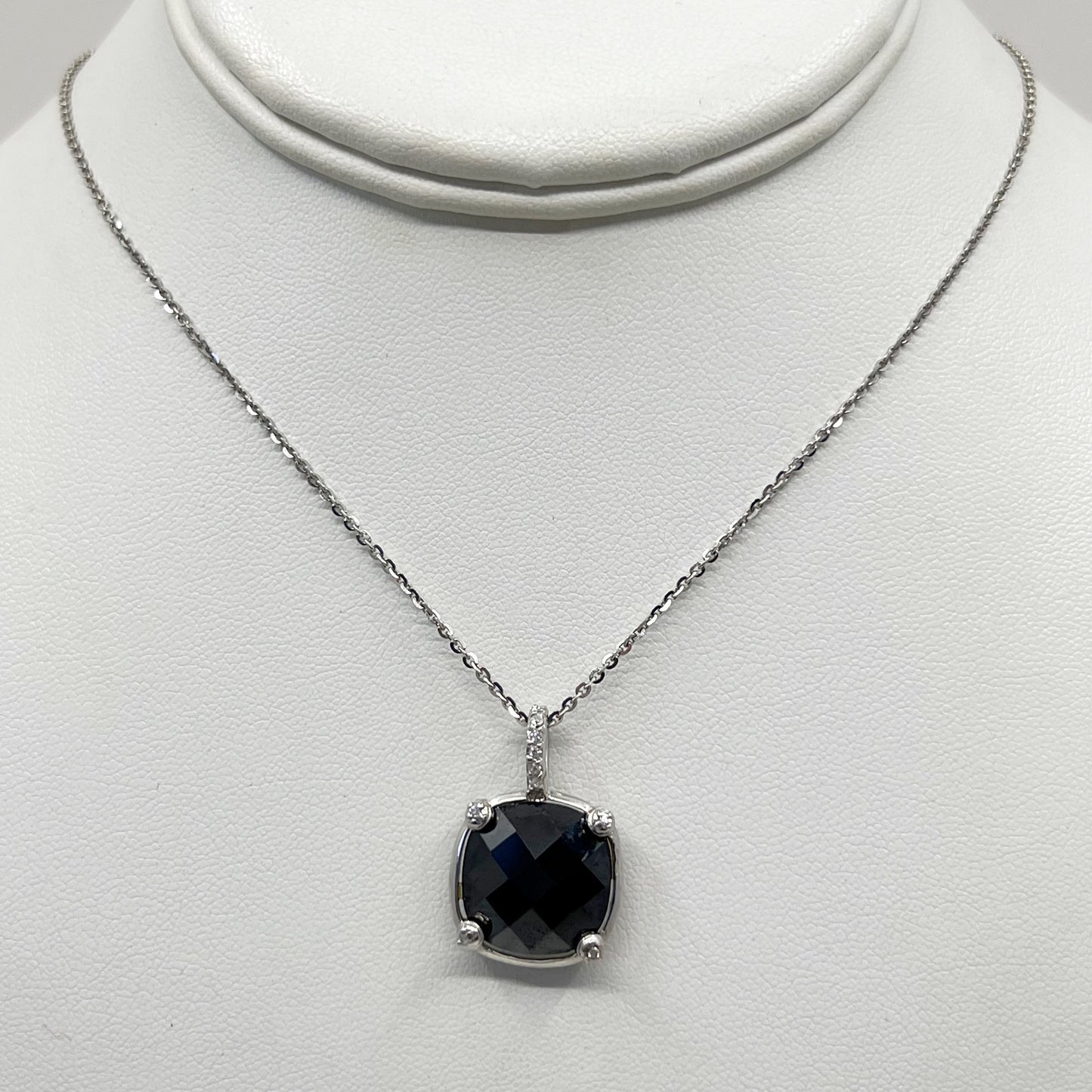 Berricle Sterling silver onyx & cubic zirconia necklace