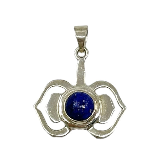 Sterling silver lapis lazuli  Third eye Chakra pendant