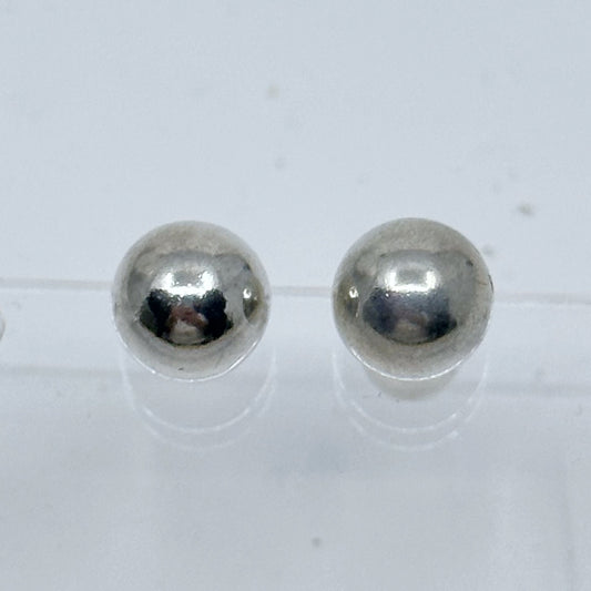 Sterling silver bead stud earrings GM826
