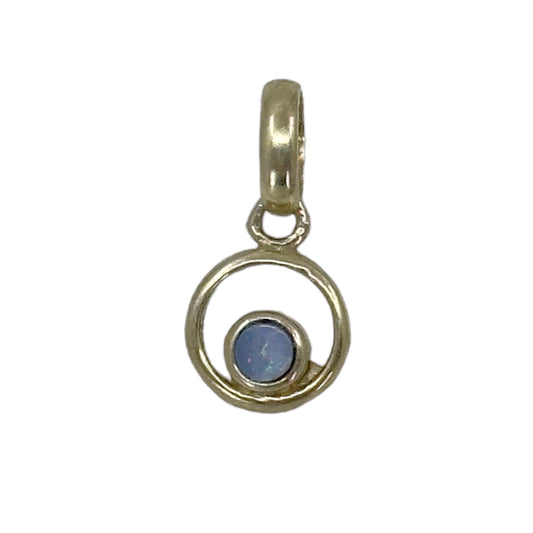 Gold Vermeil Sterling silver opal Pendant