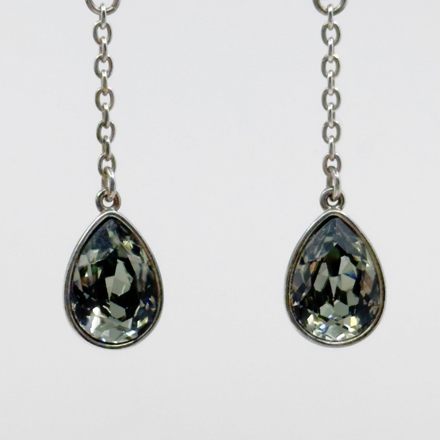 Swarovski crystal teardrop earrings