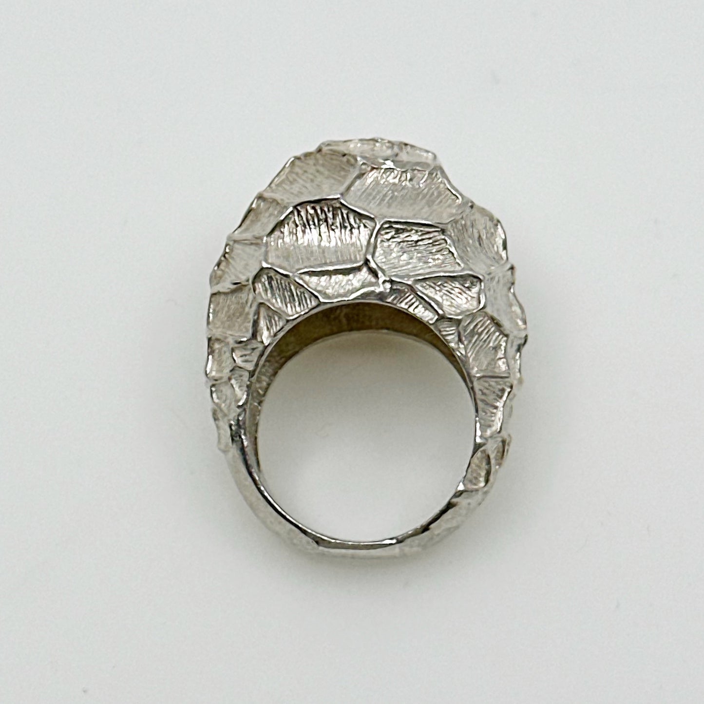 Mid Century sterling silver bold ring