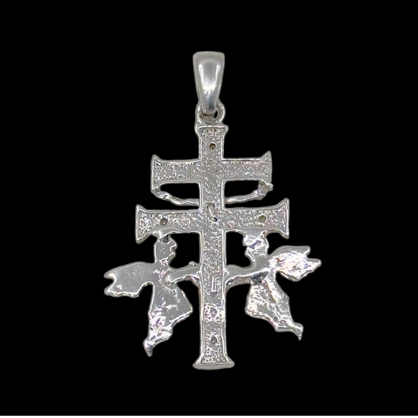 Sterling silver Caravaca cross pendant