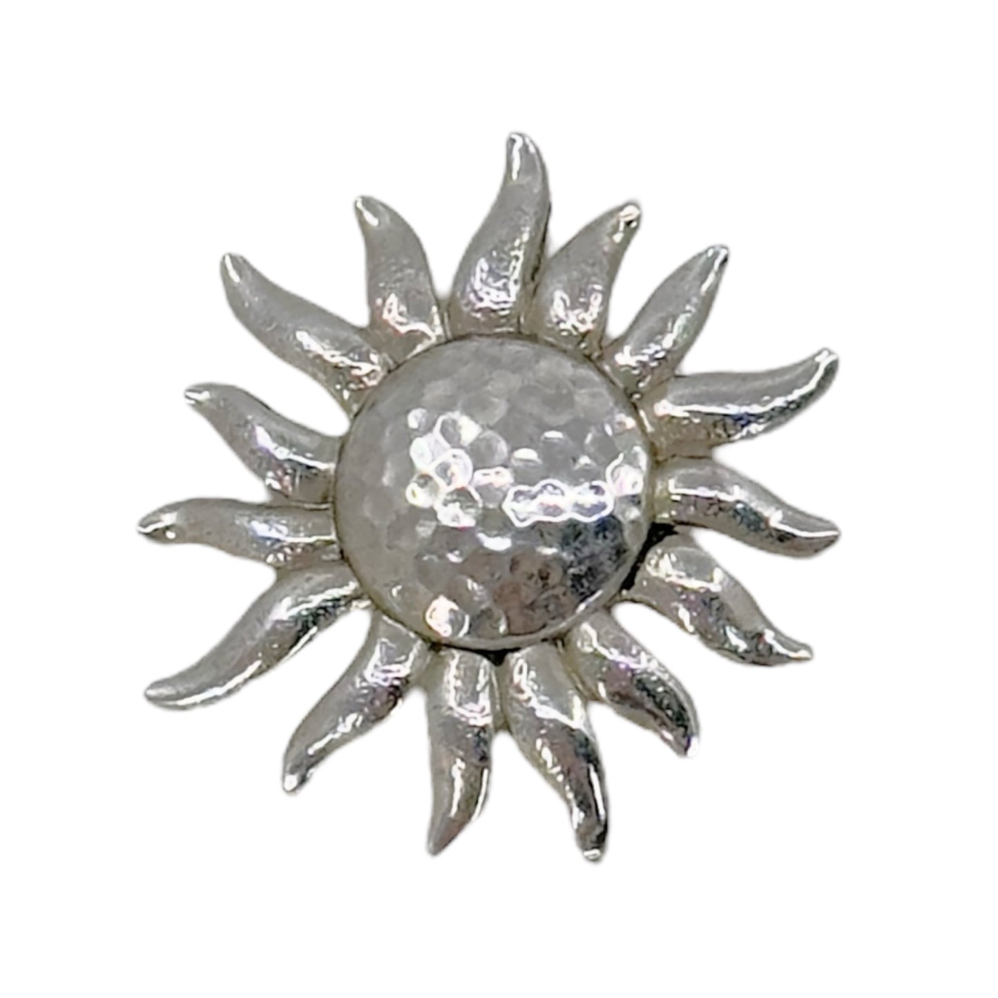 Sterling silver U R my Sunshine Sunflower pendant