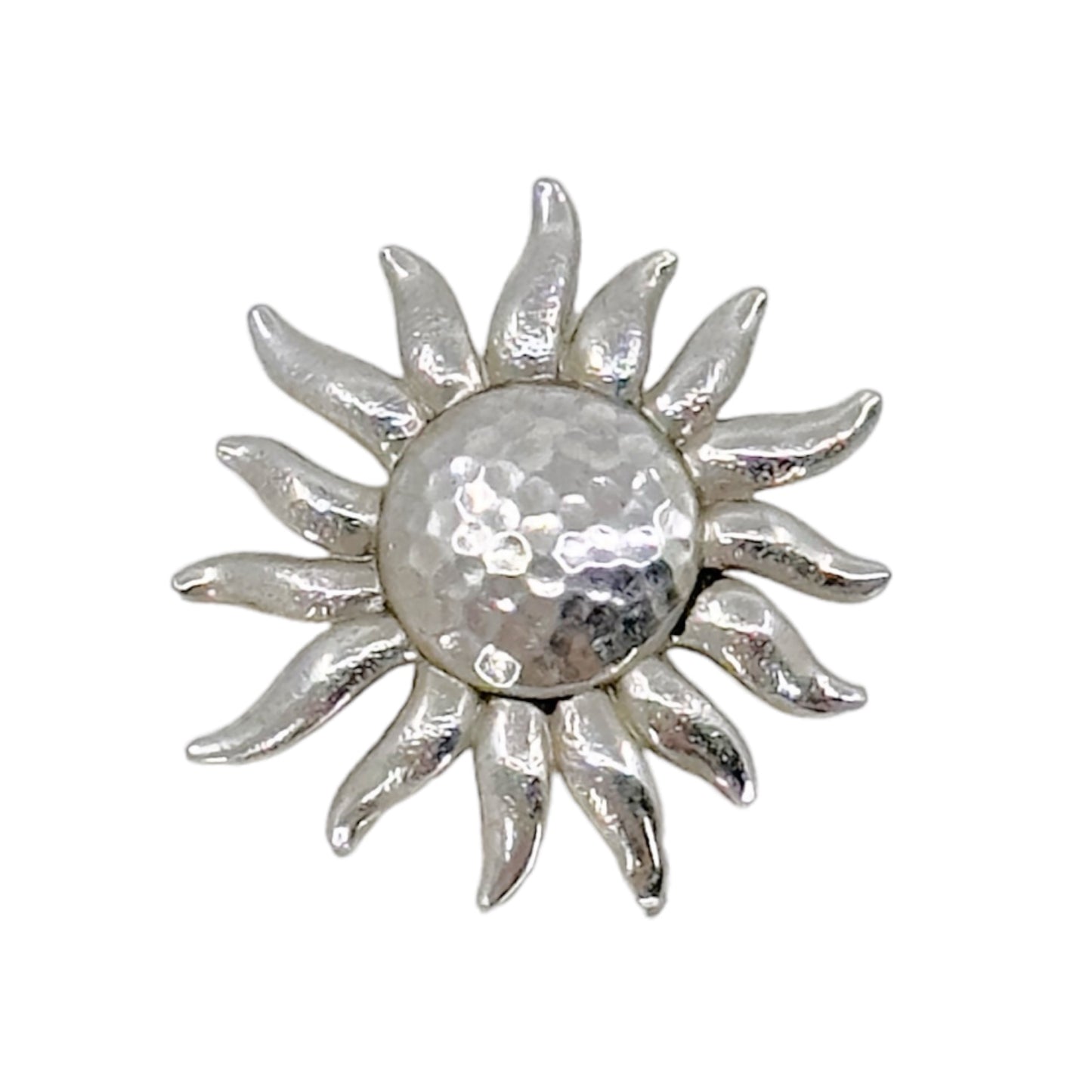 Sterling silver U R my Sunshine Sunflower pendant