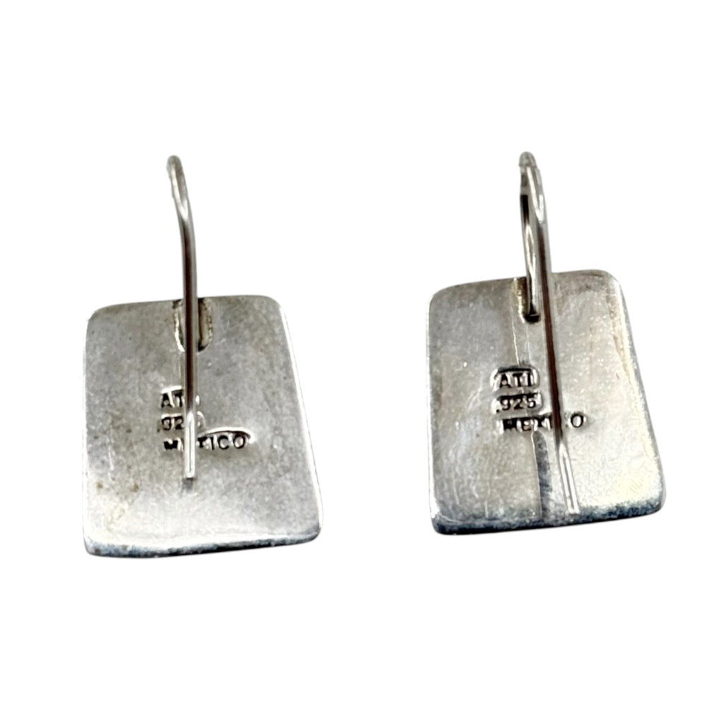 ATI sterling silver enamel earrings - GM896
