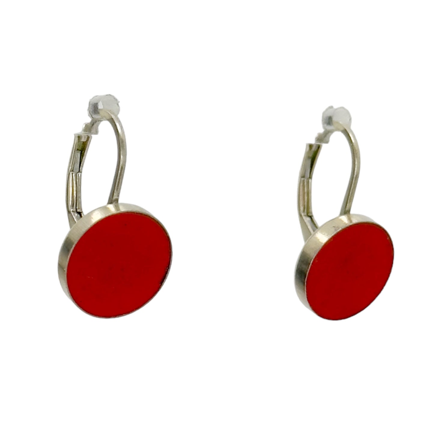 sterling silver enamel earrings