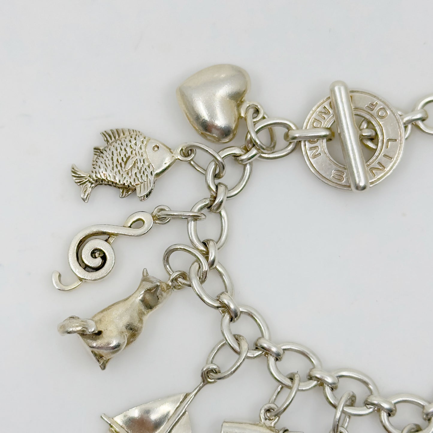 Links of London sterling silver charm bracelet