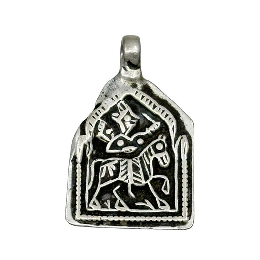 Vintage Hindu Rajasthan 800 silver pendant