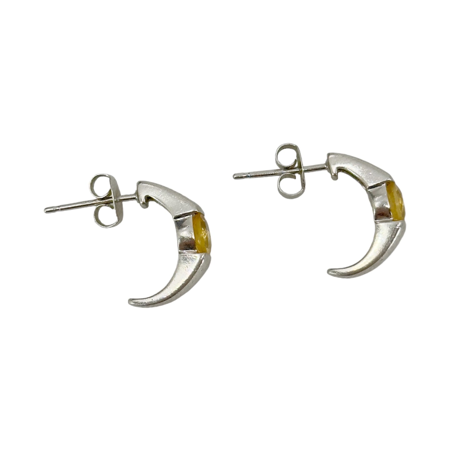 Sterling silver citrine earrings