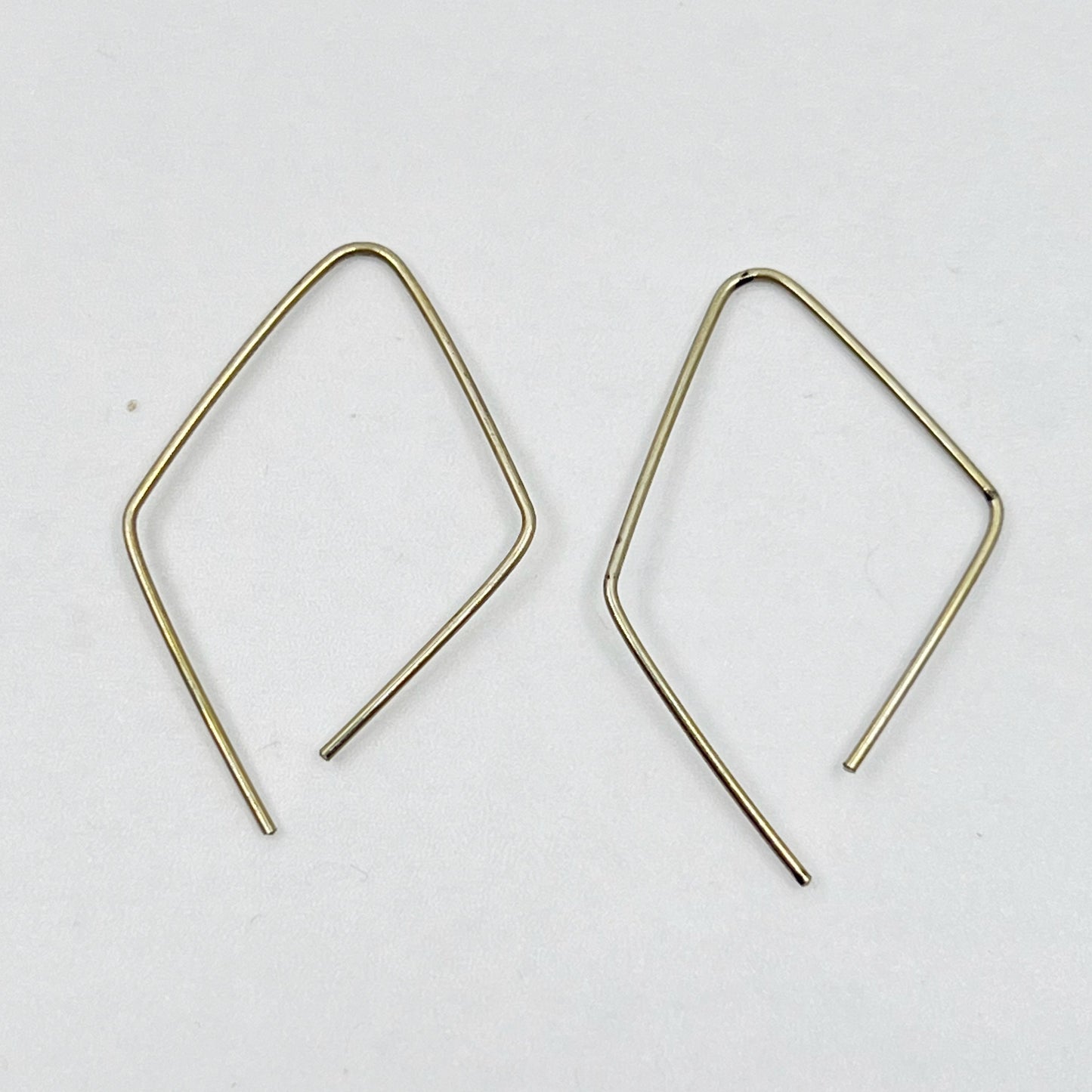 Sterling silver hoop wire earrings