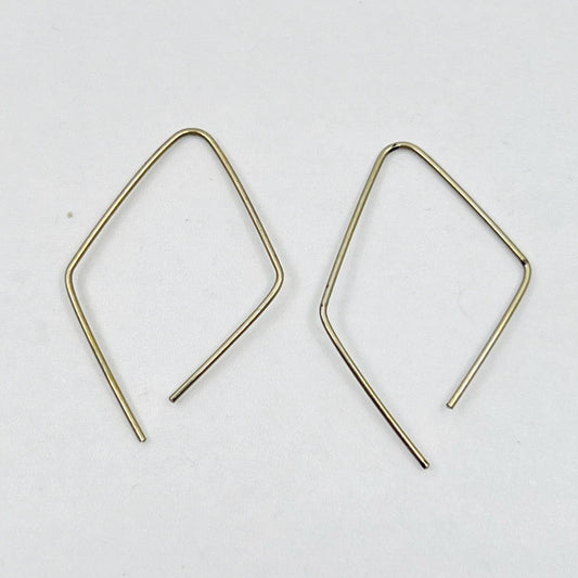 Sterling silver hoop wire earrings