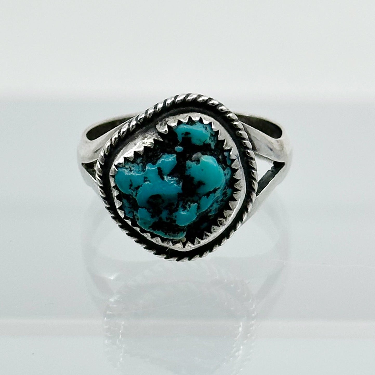 Navajo Sterling silver turquoise ring