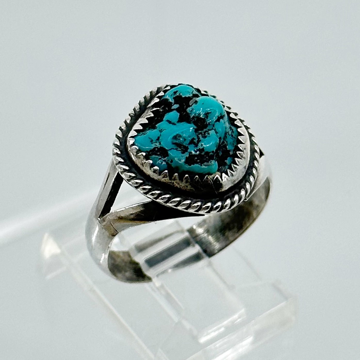 Navajo Sterling silver turquoise ring