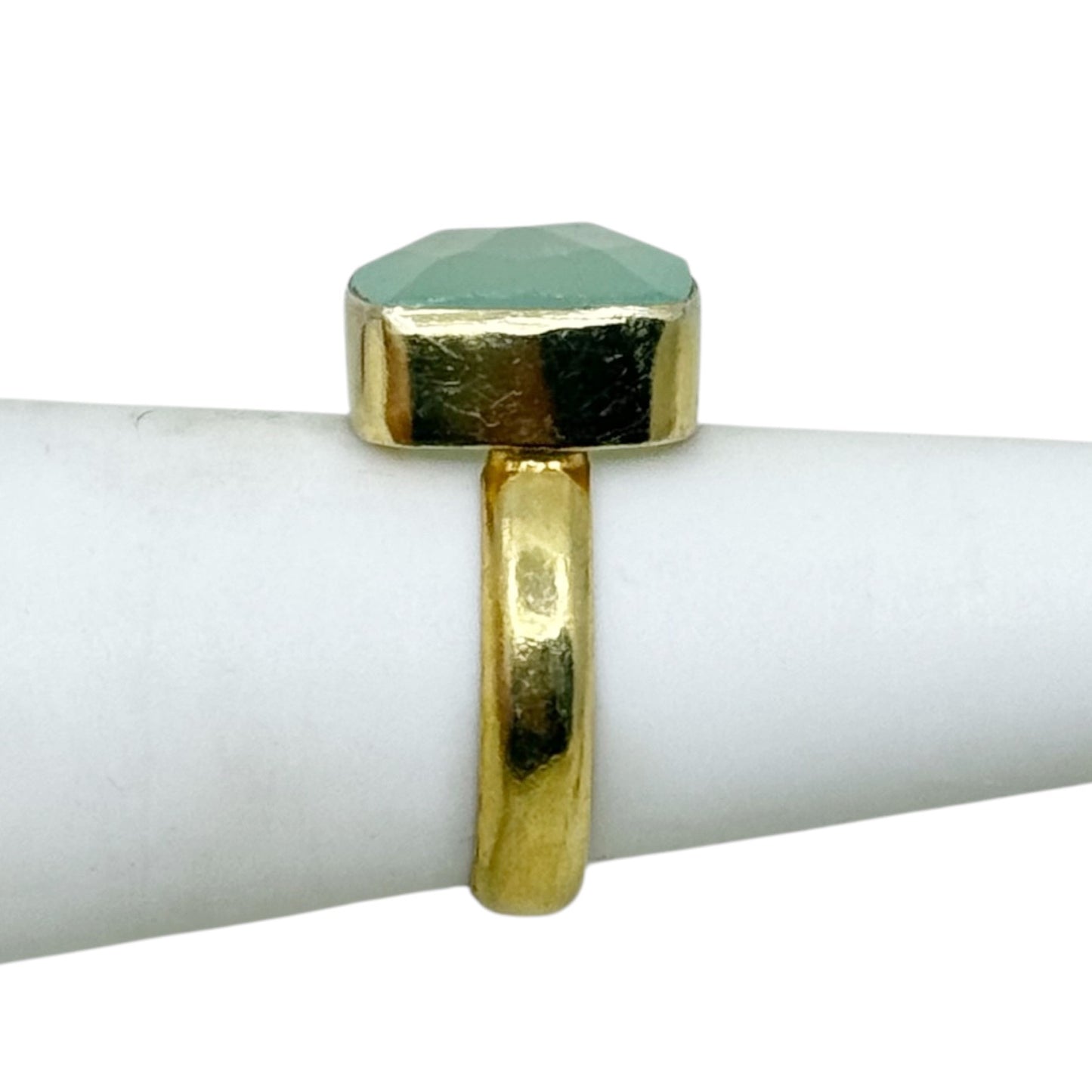 Gold Vermeil sterling silver chalcedony ring - GM97