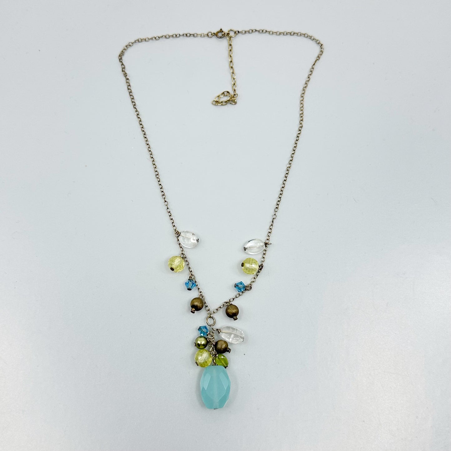 Gold vermeil sterling silver Gemstone necklace