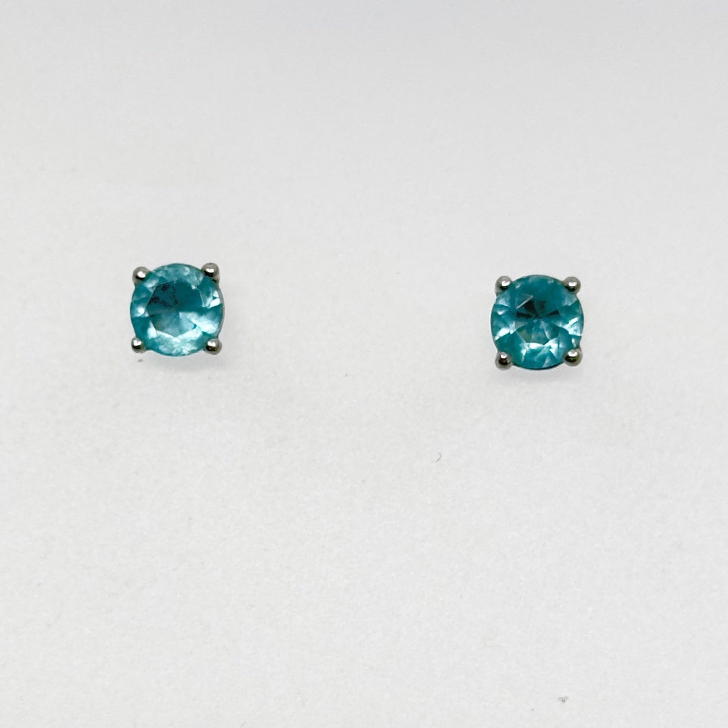 Sterling silver Blue Topaz stud earrings