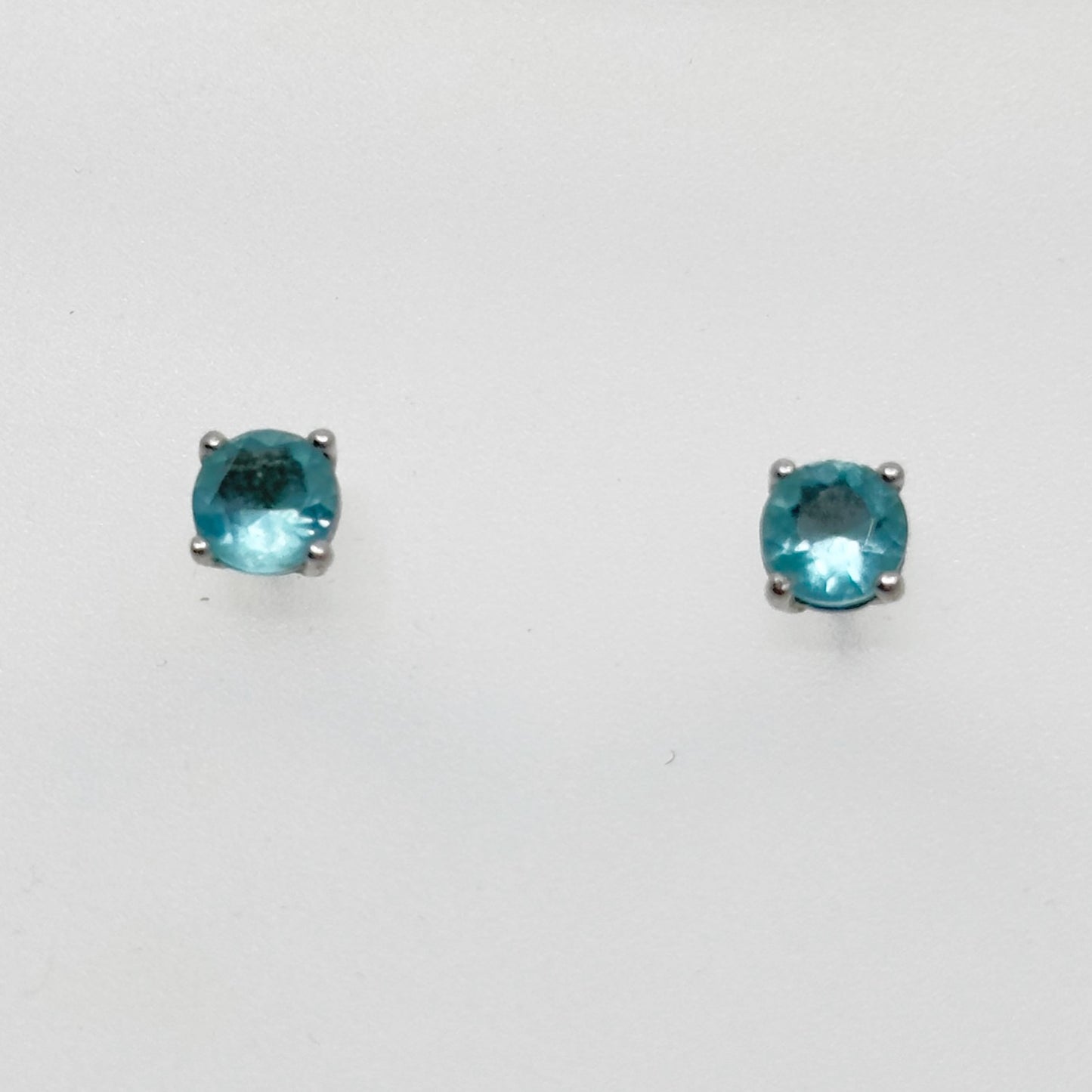 Sterling silver Blue Topaz stud earrings