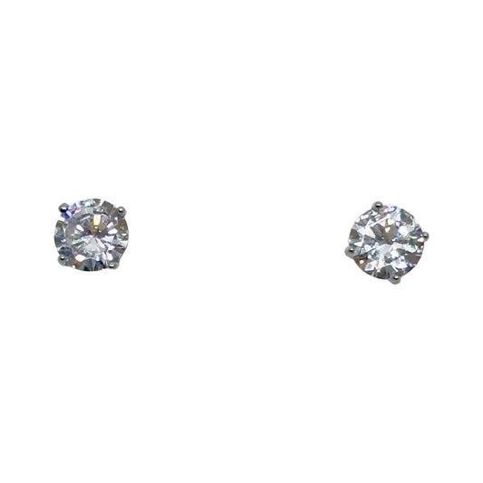 ATI Sterling silver Cubic Zirconia stud earrings