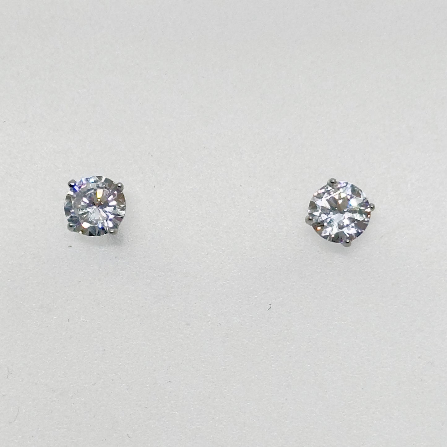 ATI Sterling silver Cubic Zirconia stud earrings