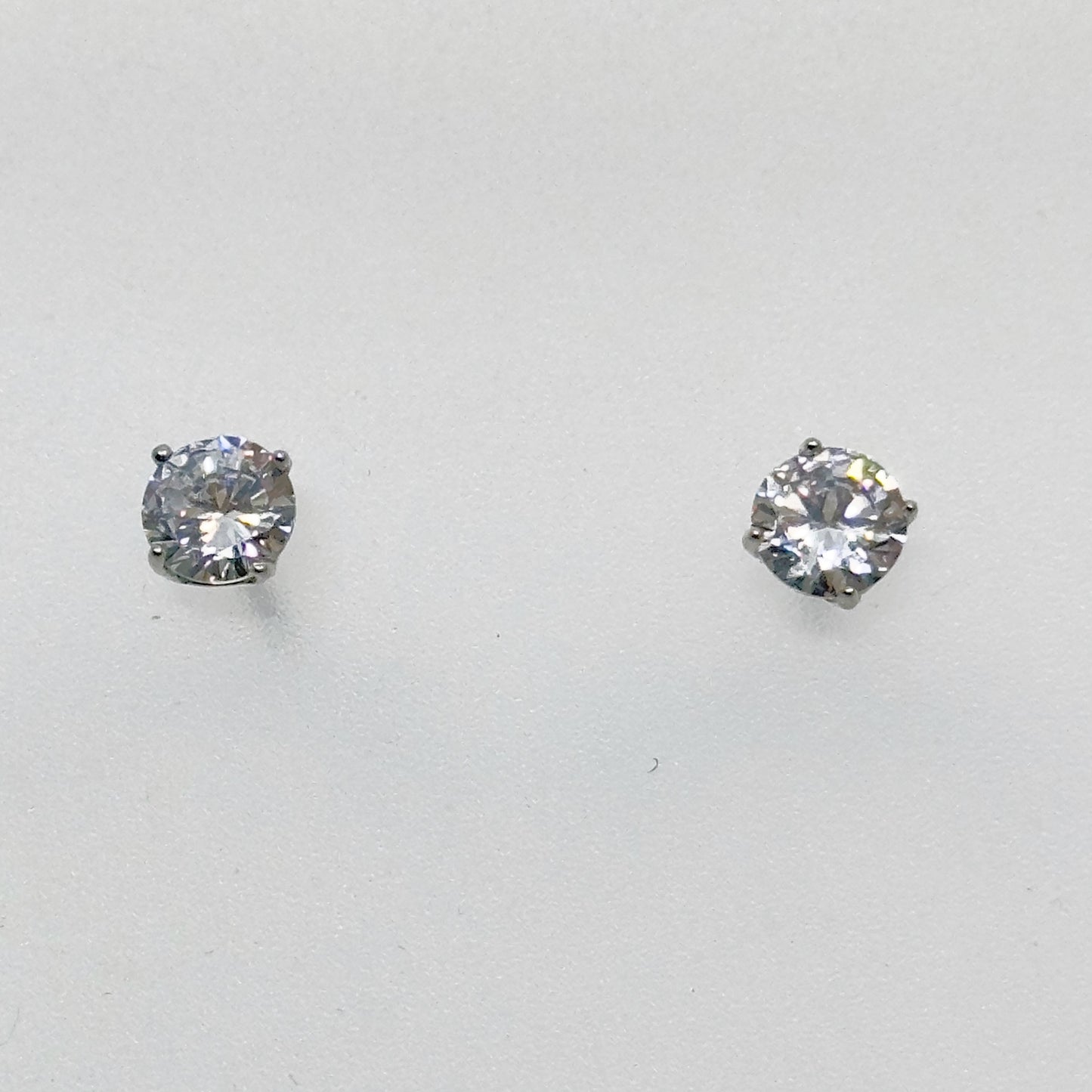 ATI Sterling silver Cubic Zirconia stud earrings