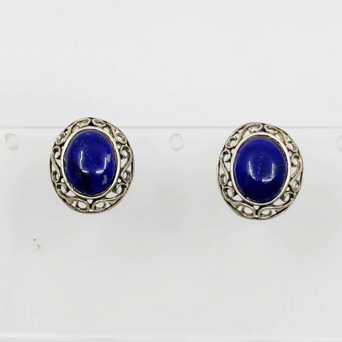 sterling silver lapis lazuli earrings