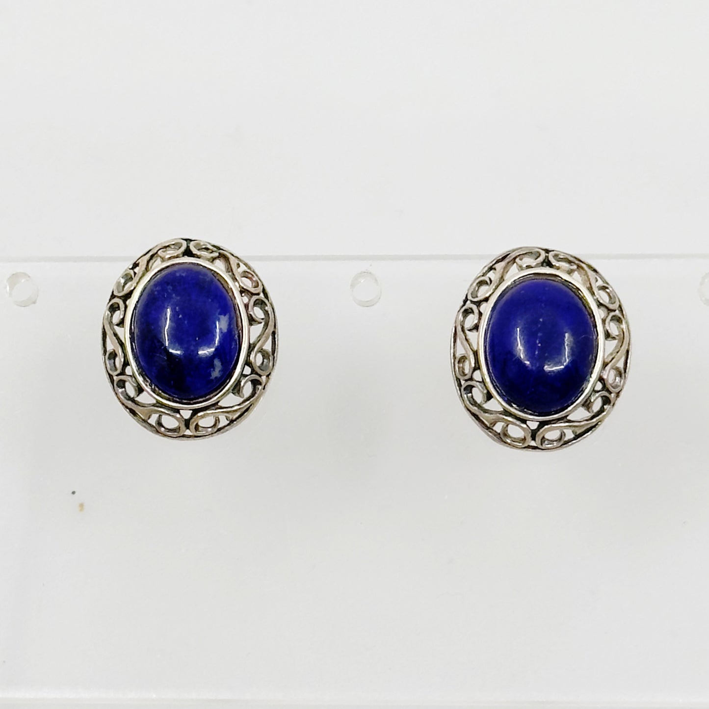 sterling silver lapis lazuli earrings