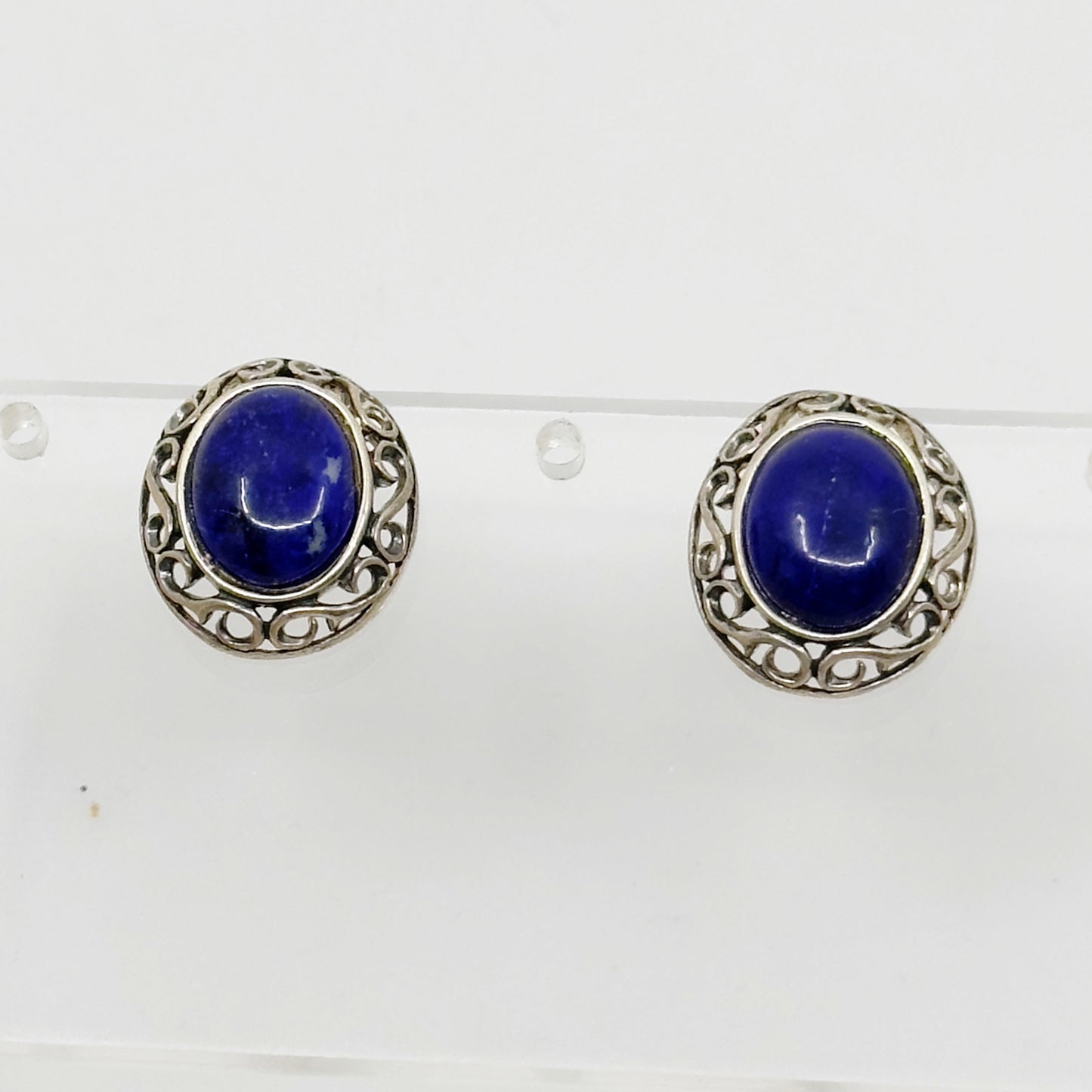 sterling silver lapis lazuli earrings