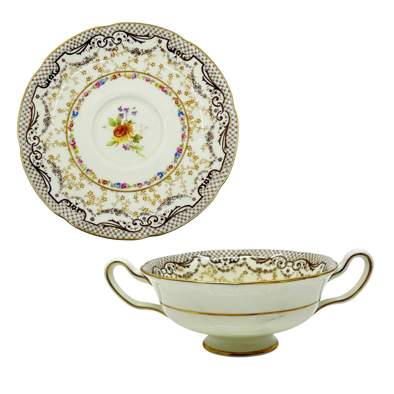 Royal Doulton porcelain cream soup bowl