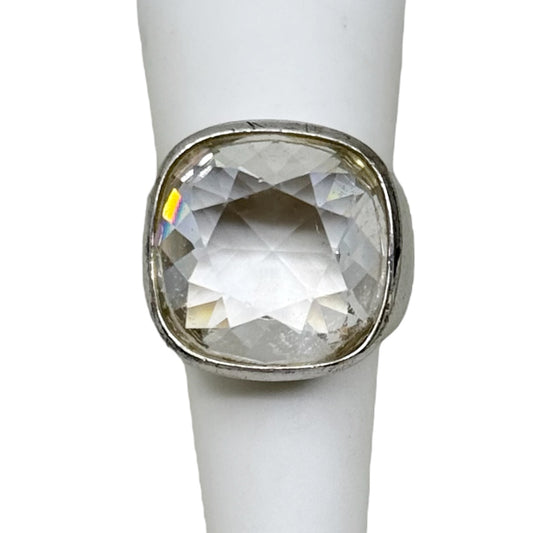 Bold Sterling Silver Swarovski crystal ring - GM198