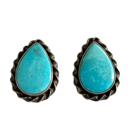 SI Zuni sterling silver turquoise earrings GM793