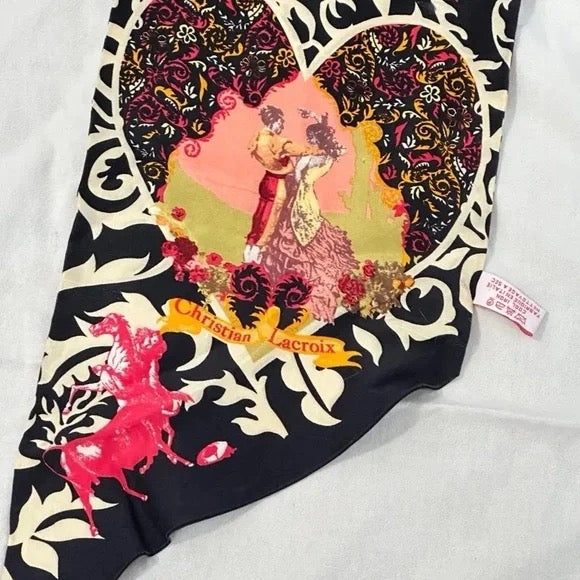 christian lacroix silk scarf