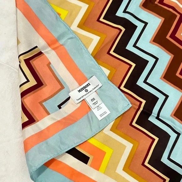 Missoni For Target Zig Zag Silk Scarf