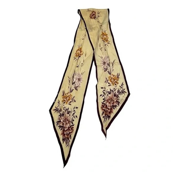 Oscar de la Renta Floral Silk Scarf