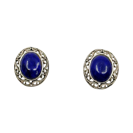 sterling silver lapis lazuli earrings